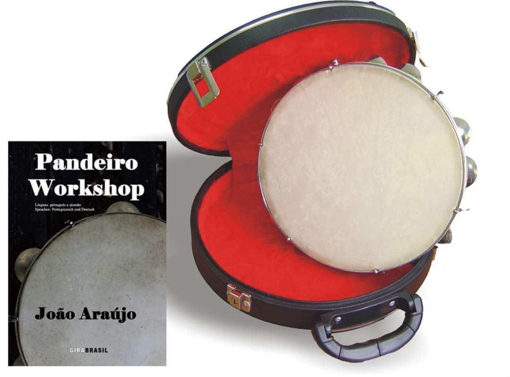 Livro Pandeiro Workshop, instrumento e case